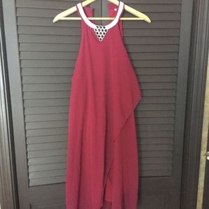 Burgundy Bling Cocktail Dress